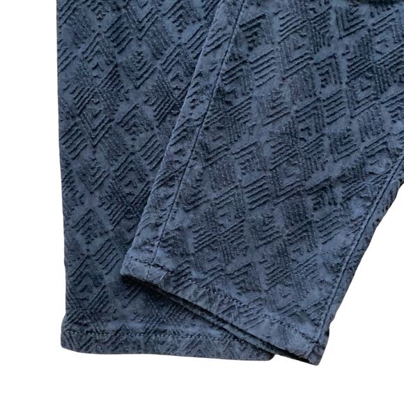 Pilcro and the Letterpress Stretch Skinny Pants Script Textured Navy Women’s 27 - Picture 6 of 7